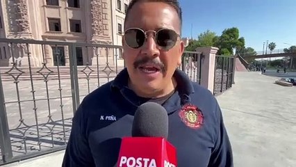 Bomberos de Saltillo hacen demostraciones en la ruta recreativa