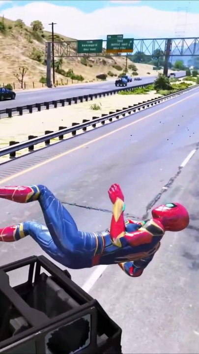 GTA 5 Epic Ragdolls | Spider-Man Jumps/Fails ep 131 #spiderman #gta #gta5