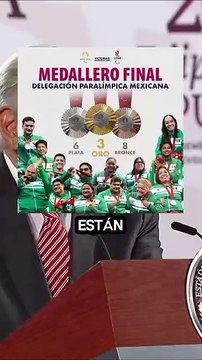 AMLO felicita a los atletas paralímpicos por sus 17 medallas en París 2024