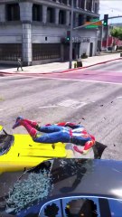 GTA 5 Epic Ragdolls | Spider-Man Jumps/Fails ep 132 #spiderman #gta #gta5