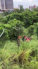 Cae automovilista al Río Santa Catarina