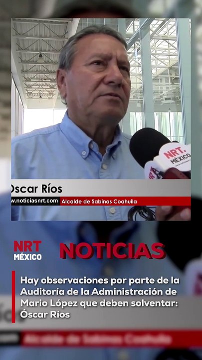 El alcalde de San Juan de Sabinas, Oscar Ríos, afirmó que, tras asumir la administración municipal, se encontraron observaciones las cuales serán solventadas conforme a los procedimientos establecidos por la Auditoría Superior del Estado