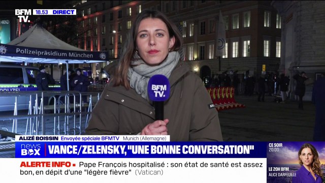 Conférence de Munich: J.D. Vance et Volodymyr Zelensky affirment avoir eu une bonne conversation et que d'autres suivront