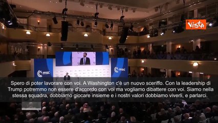 Jd Vance: "C'? un nuovo sceriffo a Washington. Usa nella stessa squadra"
