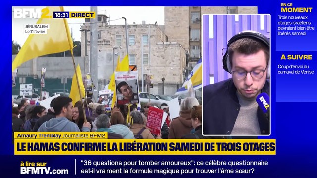 Cessez-le-feu entre Israël et le Hamas: trois nouveaux otages israéliens libérés ce samedi