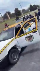 Machete, cinto y puños, se dan con todo en la carretera a Reynosa en Guadalupe