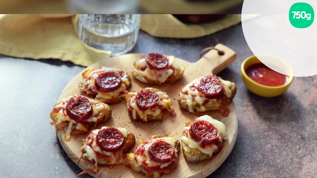 Smash potatoes façon pizza