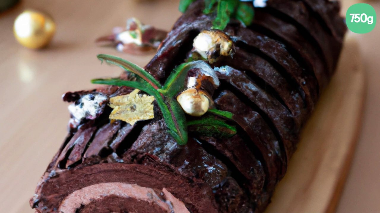 Bûche de Noël au chocolat maison