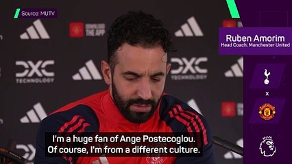Man United's Amorim believes he is under 'bigger pressure' than Postecoglou