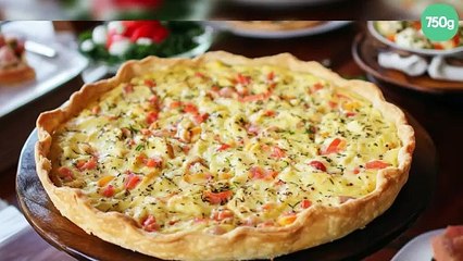 Quiche au surimi et aux herbes