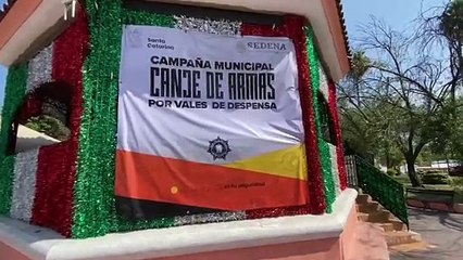 Santa Catarina y SEDENA inician canje de armas para reducir riesgos