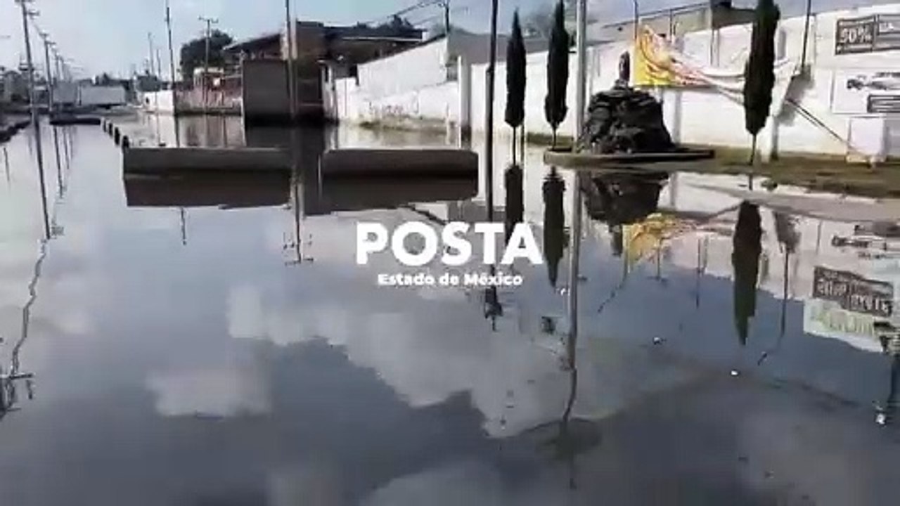 ¡Bajo el agua! Inundaciones en Chalco dejan calles fantasma