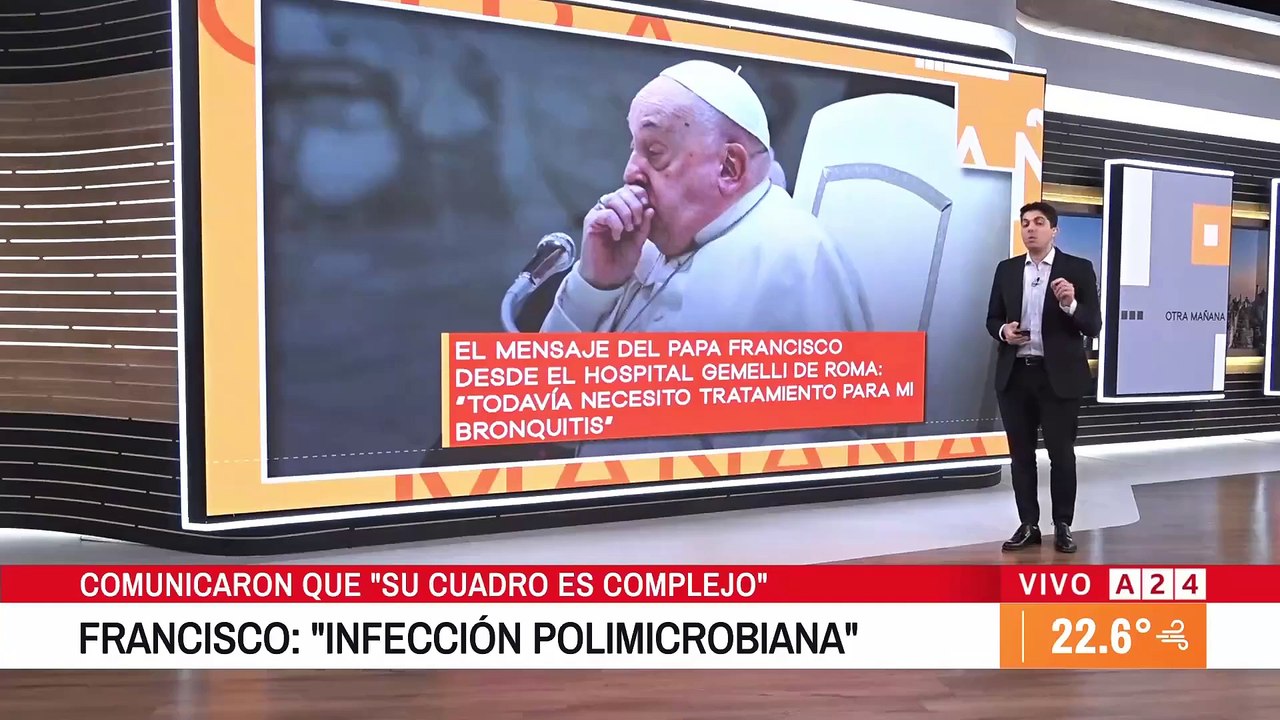 Papa Francisco enfrenta cuadro clínico complejo por infección respiratoria