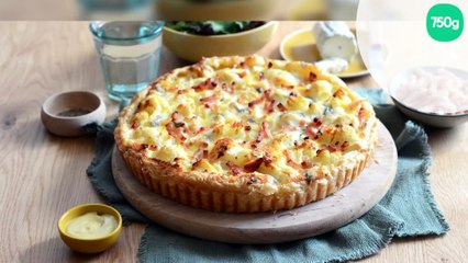 Tarte de chou-fleur aux allumettes et au fromage