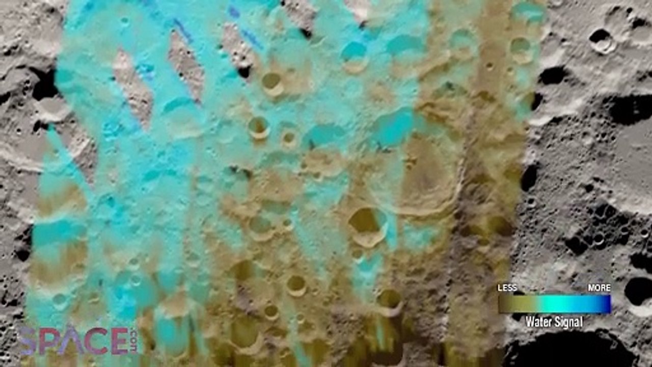 Water Distribution Near Moon’s South Pole Mapped Using NASA SOFIA Data