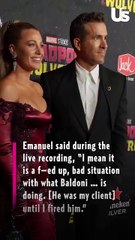 WME Exec Says He 'Fired' Justin Baldoni Because of Blake, Ryan Allegiance