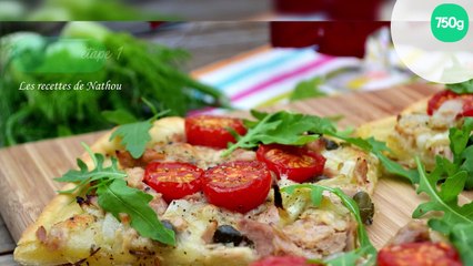 Pizza au thon, mozzarella marinée et fenouil confit