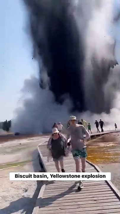 Explosión hidrotermal en Yellowstone; paseo peatonal queda destruido (VIDEO)