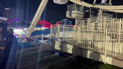 Falla juego mecánico en feria de San Pedro