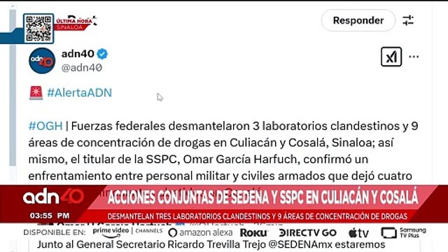 🚨¡Última Hora! Fuerzas federales desmantelan tres laboratorios clandestinos en Culiacán y Cosalá