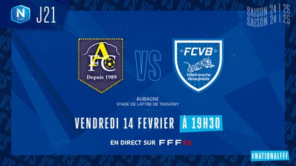 J21 Résumé du Match Aubagne FC vs FC Villefranche B. - J21 National 2024 ⚽