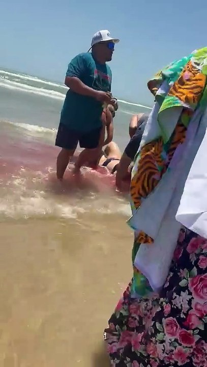 Video capta ataque de tiburón a mujer en la Isla del Padre: dramático rescate