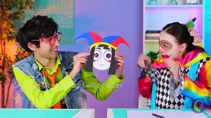 Everything Sprunki In School 💙 *Try The Most Fun School DIYs And Hacks With Cardboard*