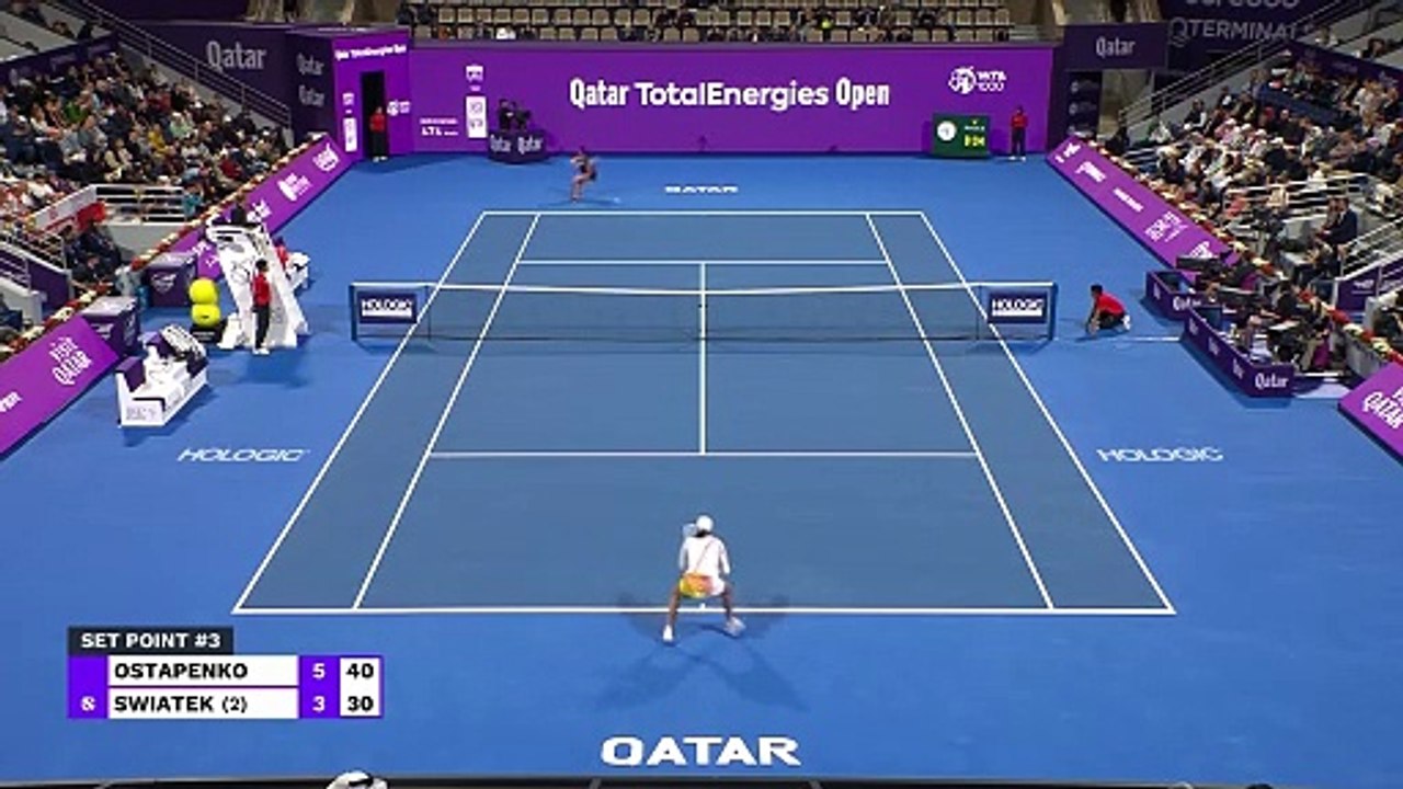 TENNIS: WTA Doha: Ostapenko ends Swiatek's spectacular Qatar run