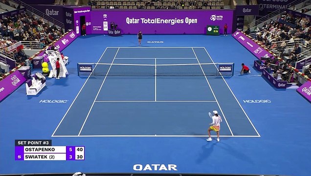 TENNIS: WTA Doha: Ostapenko ends Swiatek's spectacular Qatar run