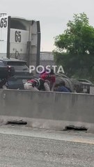 Muere motociclista tras choque y paraliza Libramiento