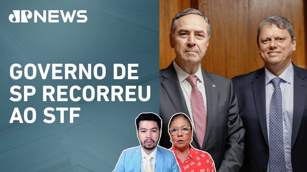 Tarcísio de Freitas e Luís Roberto Barroso se reúnem para debater uso de câmeras corporais por PMs