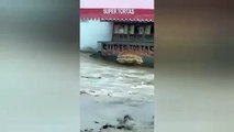 Se desborda el río San Martín en Chalco (VIDEO)