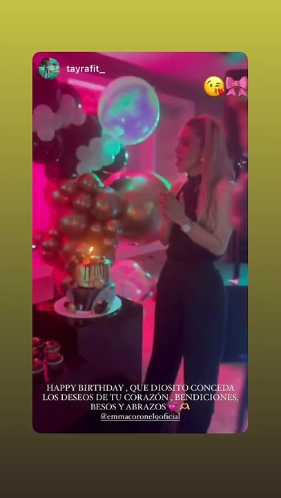 Emma Coronel festeja sus 35 años con Mariel Colón y Tito el Bambino (VIDEO)