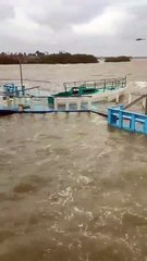 Llega Alberto con fuertes vientos y oleaje de 4 metros a La Pesca