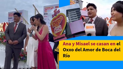Ana y Misael se casan en el Oxxo del Amor de Boca del Río