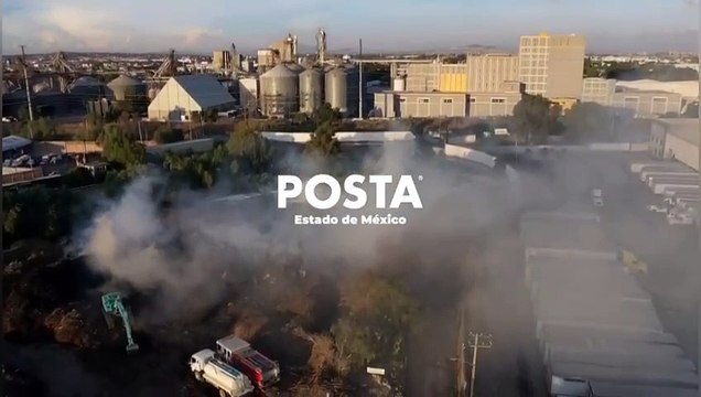 Suma incendio más de 36 horas en planta de composta Cuautitlán Izcalli (VIDEO)