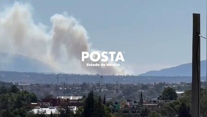 Alarman dos incendios forestales en Villa del Carbón y Jilotzigo (VIDEO)