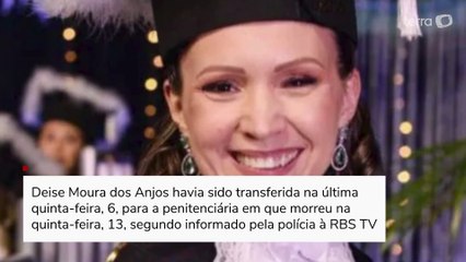 Suspeita de envenenar bolo foi transferida de presídio uma semana antes de ser encontrada morta