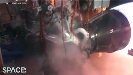 Blue Origin’s BE-4 Engine Gimble At Full Power During Hotfire Test