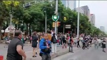 Manifestantes Pro Palestina protestan en Paseo de la Reforma