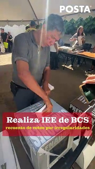 Realiza IEE de BCS recuento de votos por irregularidades detectadas
