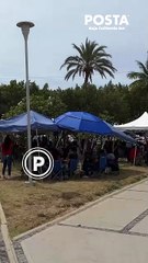 Bloquean docentes las 3 sedes de la Secretaría de Finanzas