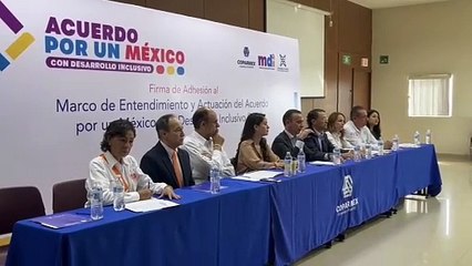 Candidatos y Coparmex firman Acuerdo por un México con Desarrollo Inclusivo