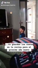 Mujer confunde vela de cumpleaños con cuete (VIDEO)