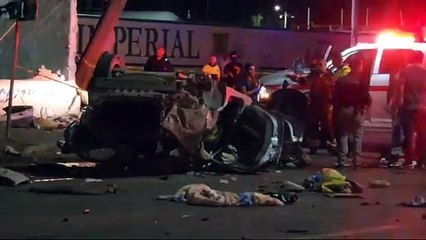 Volcadura en salida a Parral deja una mujer muerta y dos hombres lesionados