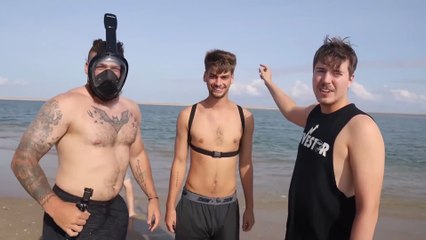 Surviving 24 HOURS on a Desert Island! 🏝️😱 (MrBeast Challenge)