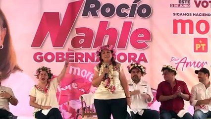 Rocío Nahle califica como desesperados a sus opositores