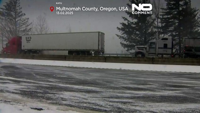 Stati Uniti, caos in Oregon per un incidente che ha coinvolto cento automobili a causa della neve