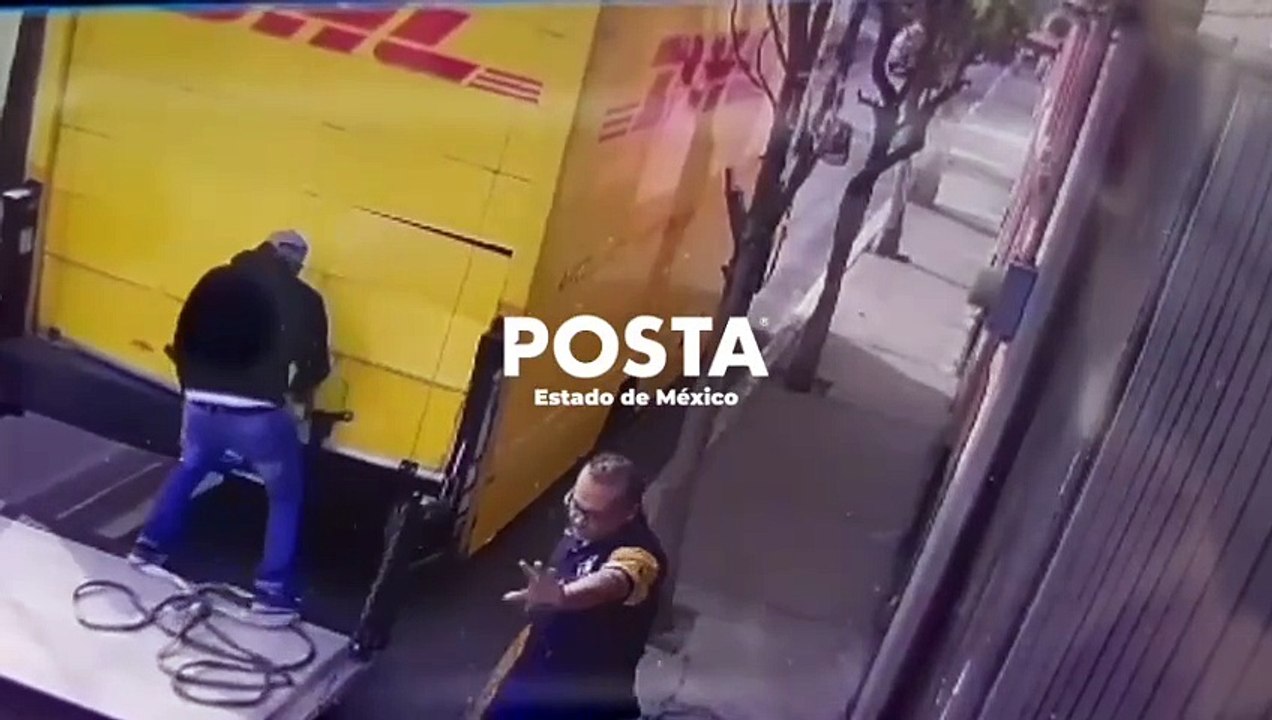 Detenidos ladrones de camioneta de paquetería en Tlalnepantla (VIDEO)