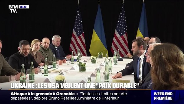Ukraine: Volodymyr Zelensky affirme avoir eu une bonne réunion avec le vice-président américain, J.D. Vance
